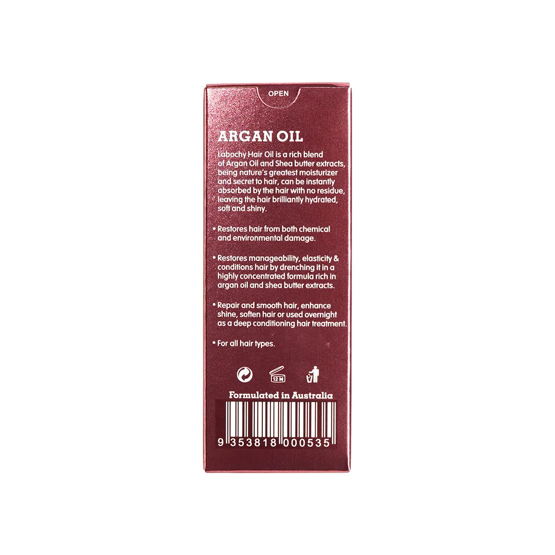 Argan Shea Butter olja för reparation och vård av håret