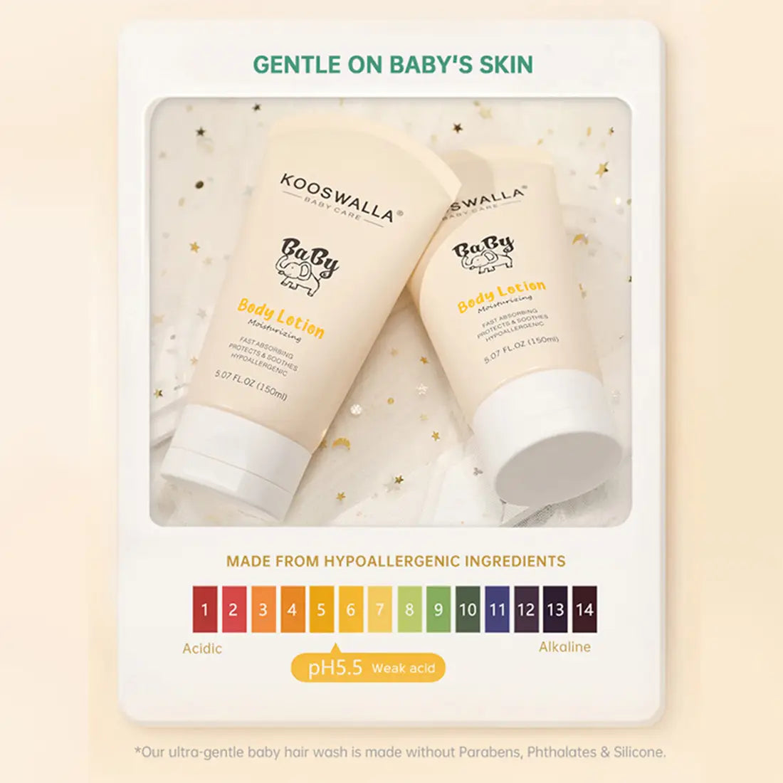 Organic Baby Skin Care Lotion with Shea Butter and Vitamin E