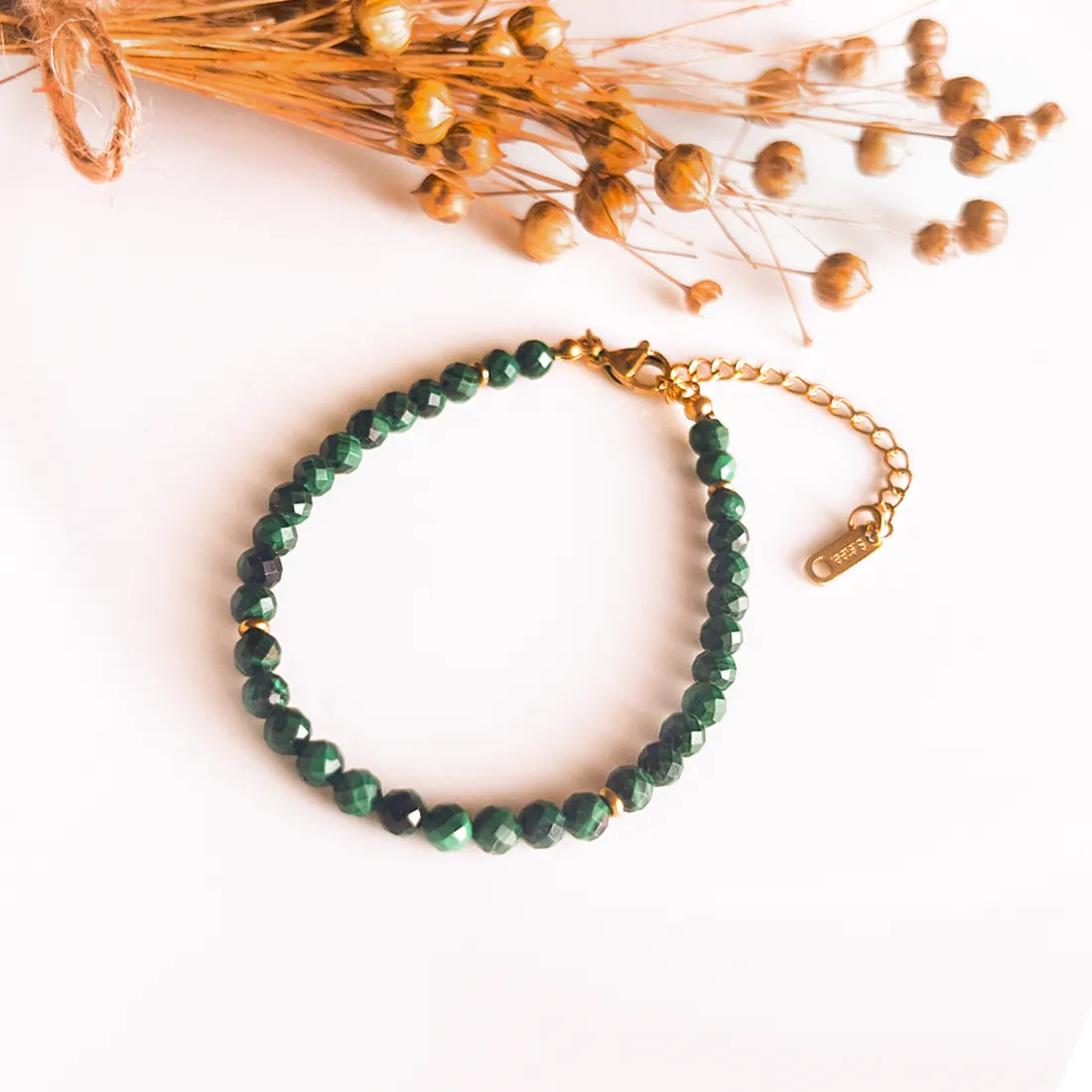 Celestia Malakit Facetterad Armband