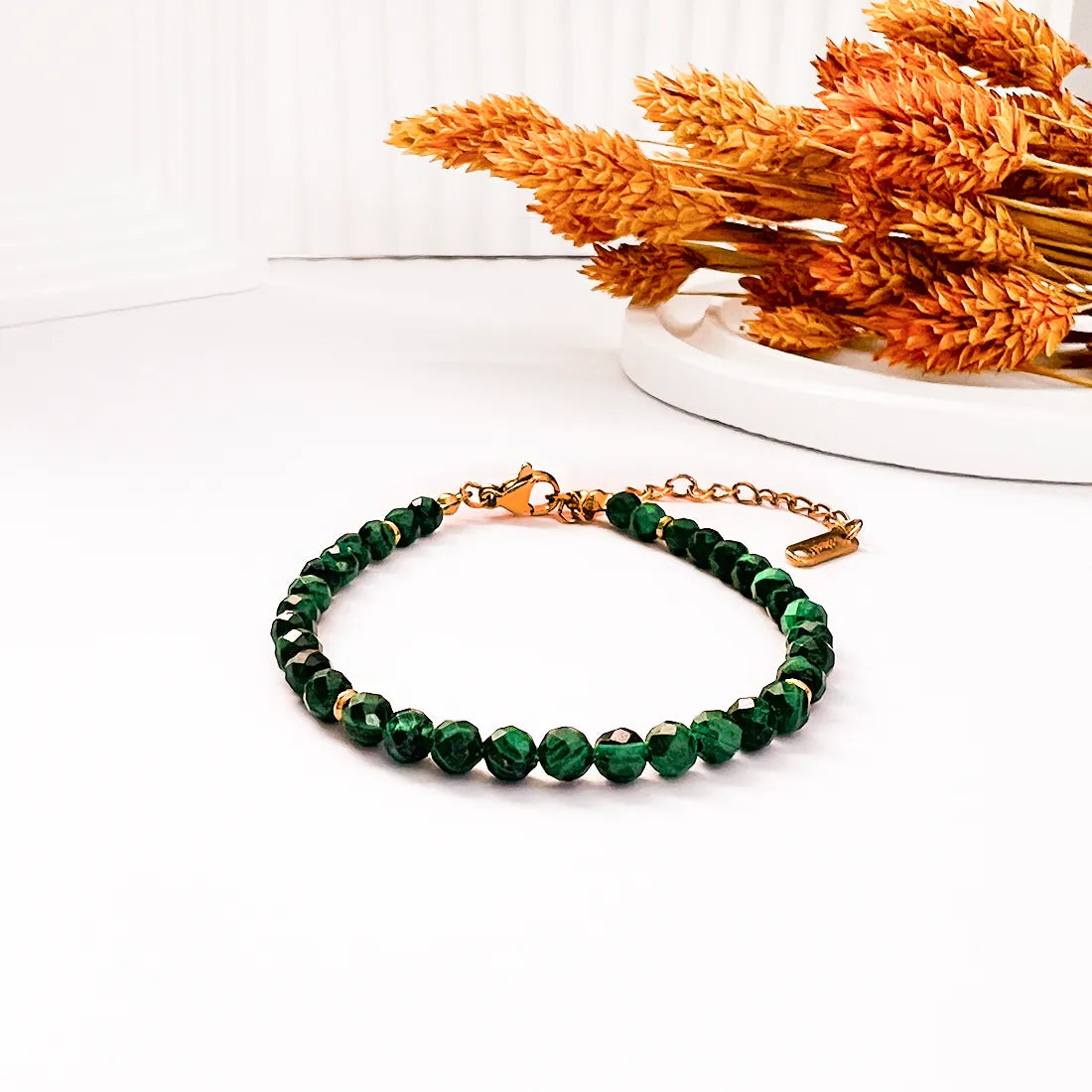 Celestia Malachite Facets Bracelet
