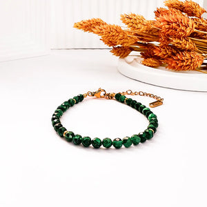 Celestia Malachite Facets Bracelet