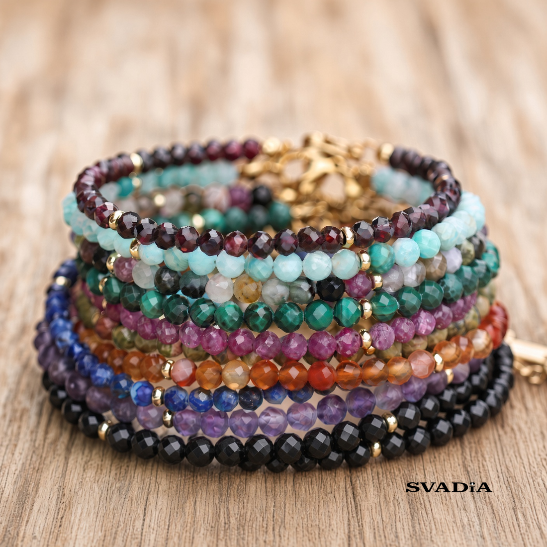 Celestia Malakit Facetterad Armband