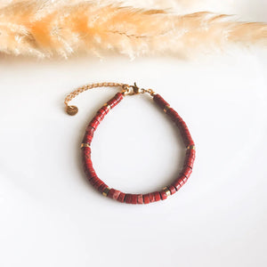 Crimson Röd Jasper Armband
