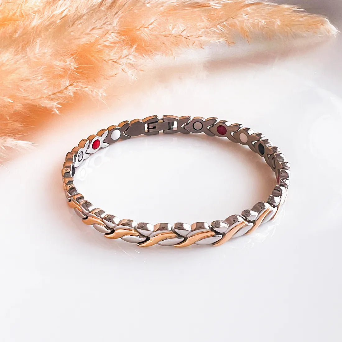 Positive Energy Rostfritt stålarmband med magneter