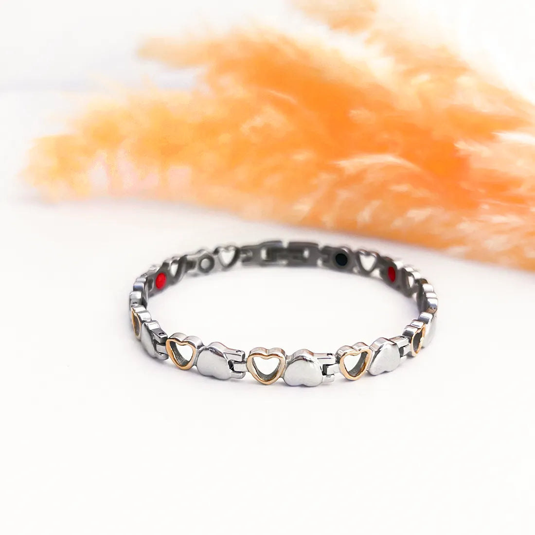 Soulful Connection Stainless Steel Bracelet with Magnets