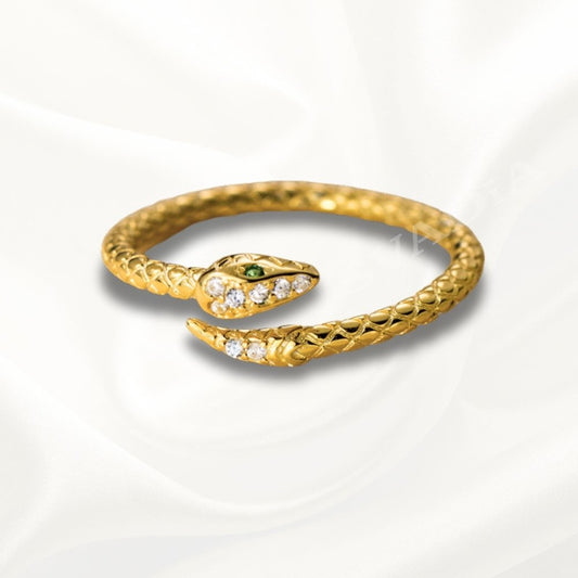  Svadia Golden Coil Ring i 925 silver