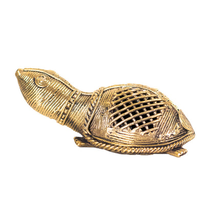 Brass Tortoise Handmade In Dhokra Art 
