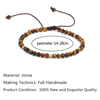 Spiritual Crystal Bracelet with Brass Beads