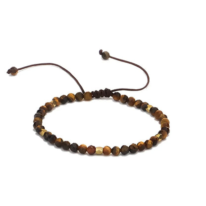 Spiritual Crystal Bracelet with Brass Beads