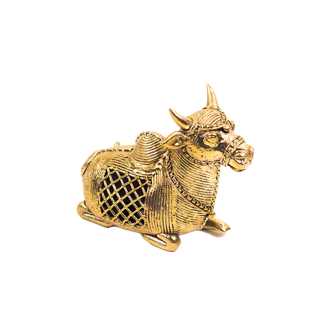 Bull Figurine in Brass