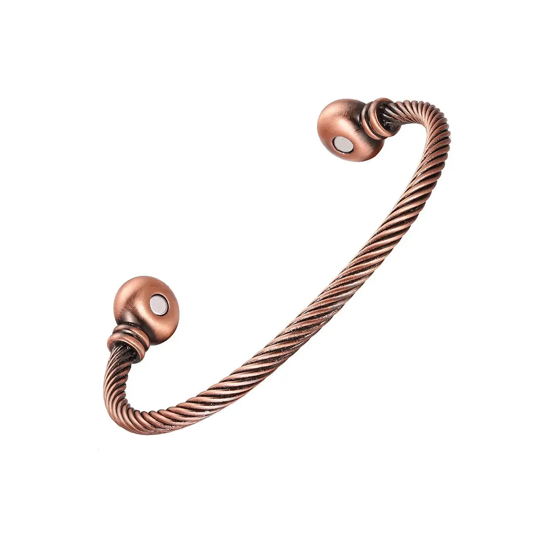 Magnetic Twist Koppararmband med magneter