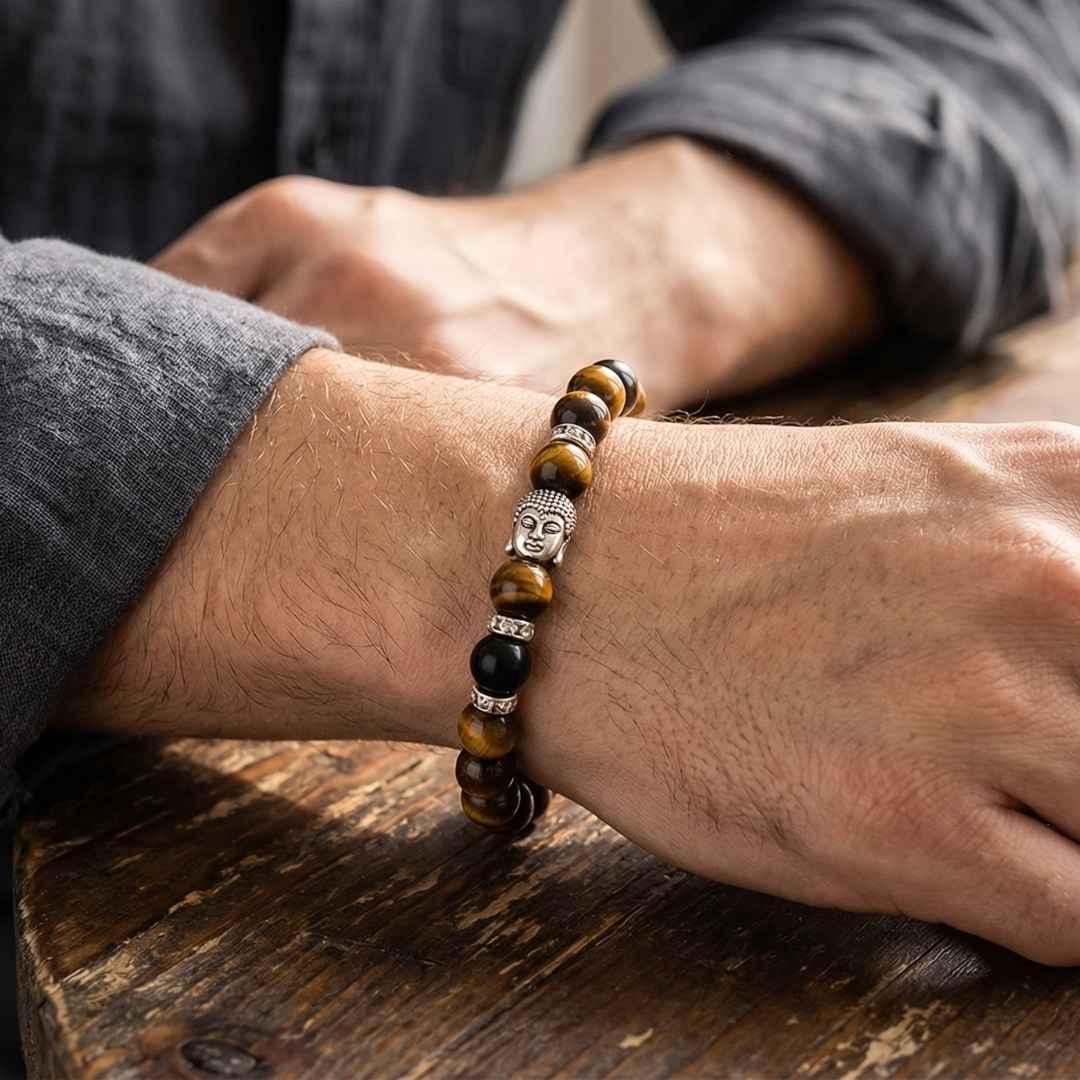 Mindful aura tiger eye bracelet