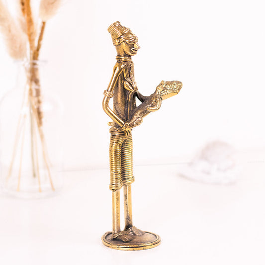 Mother Figure Handmade Brass Figure in Dhokra Art