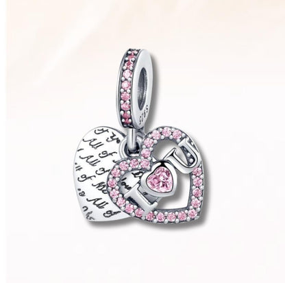 Pink Heart Charm