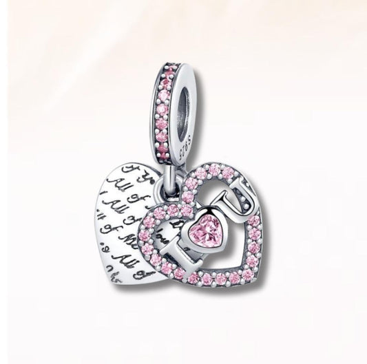 Pink Heart Charm