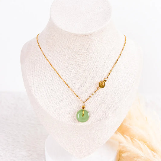 Prosper Jade Agat Hängsmycke Halsband