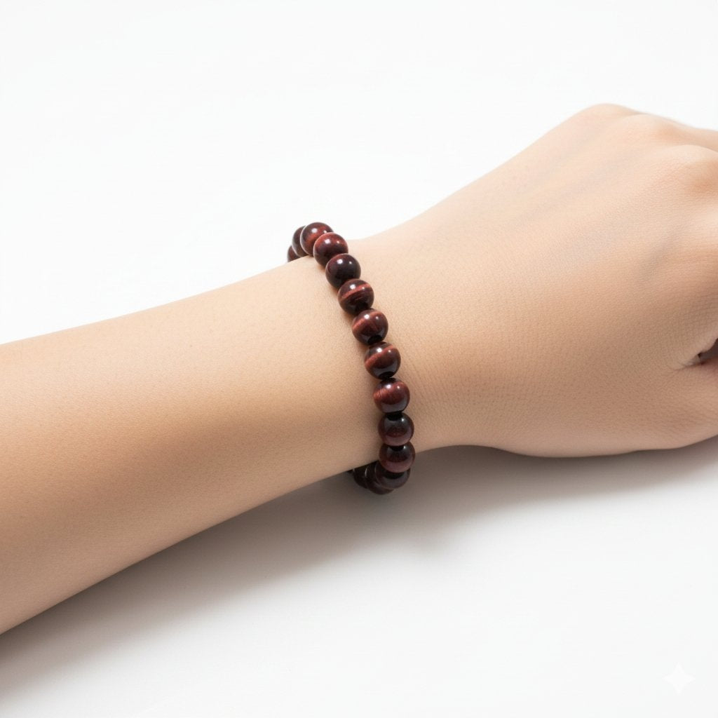 Red Tiger Eye Crystal Bracelet