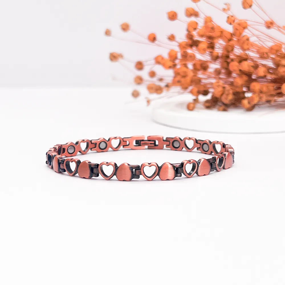 Spirited Hearts Copper Bracelet with Magnets