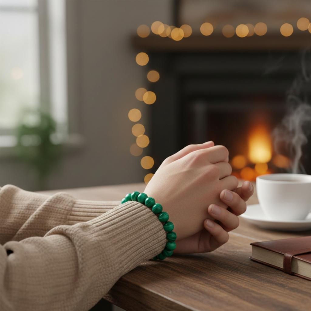 Super malachite crystal bracelet