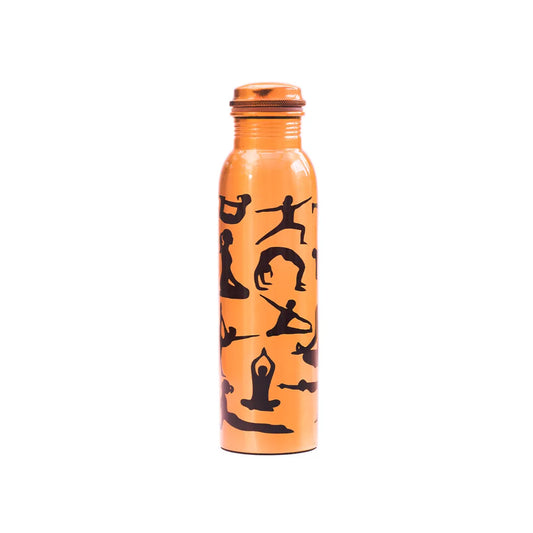Yoga_inspired copper water bottle