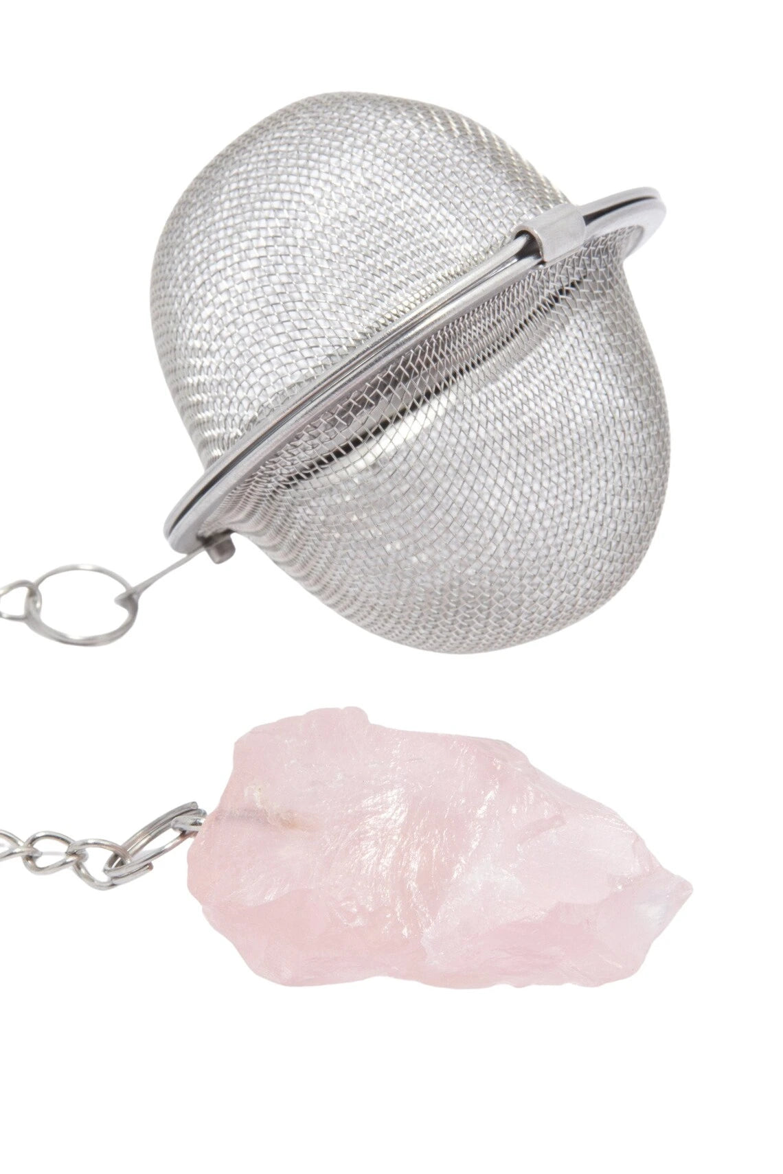 Tea Infuser with Raw Crystal Stone